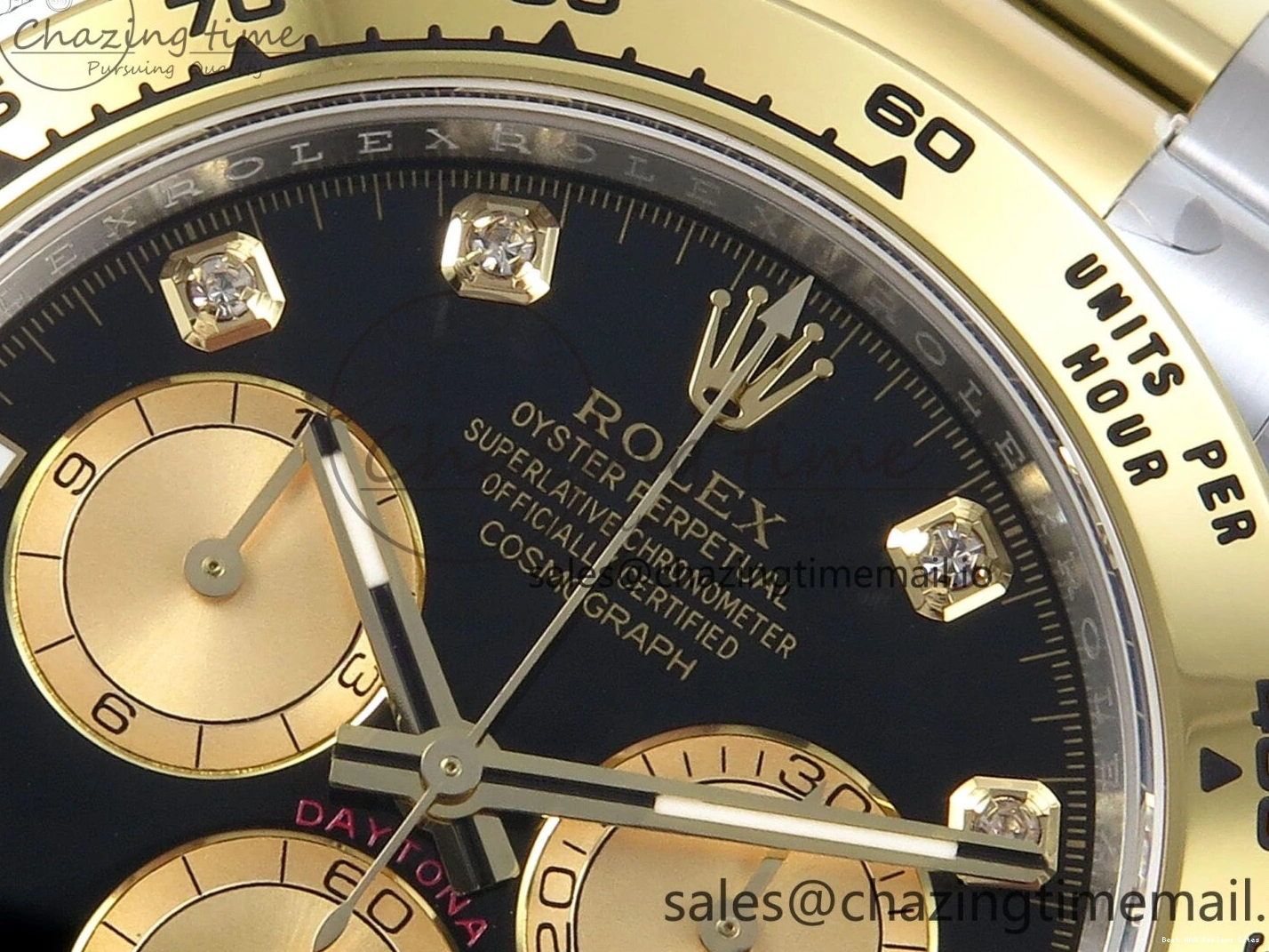 Best AAA Replica Sites Daytona SS YG 126503 on Dial FastDry Edition 736 Best Braclet YG Black 1:1 SH APSF 1228